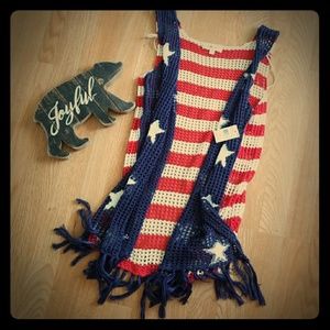 American flag cardigan